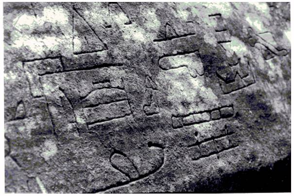 Petroglyphs at the New South Wales site depicting a Phoenician sea voyage to Australia, circa 231BC